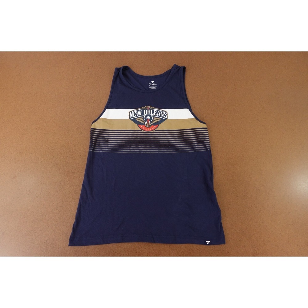 New Orleans Pelicans Fanatics Men's Size Medium Navy Blue Tank Top New